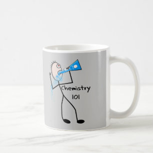 Kemi 101 roliga gåvor för Stickman design Kaffemugg