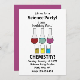 Kemi är funny jag är Tittar för kemi Inbjudningar