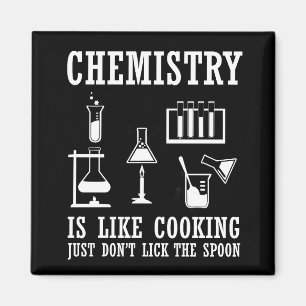 kemi är som att laga ett roligt kemistiskt citat magnet