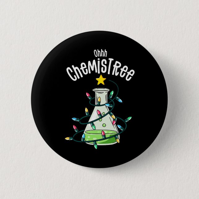 Kemi Av Joy Haus Oh Chemistree Lärare Studerande Knapp (Framsida)