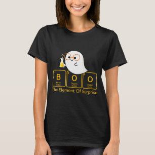 Kemi Boo Det Överraskande Elementet Söt Kemist T Shirt