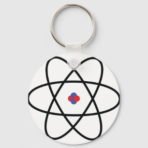 kemi för atomnucleus nyckelring