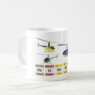 Kemi för civila helikoptrar kaffemugg