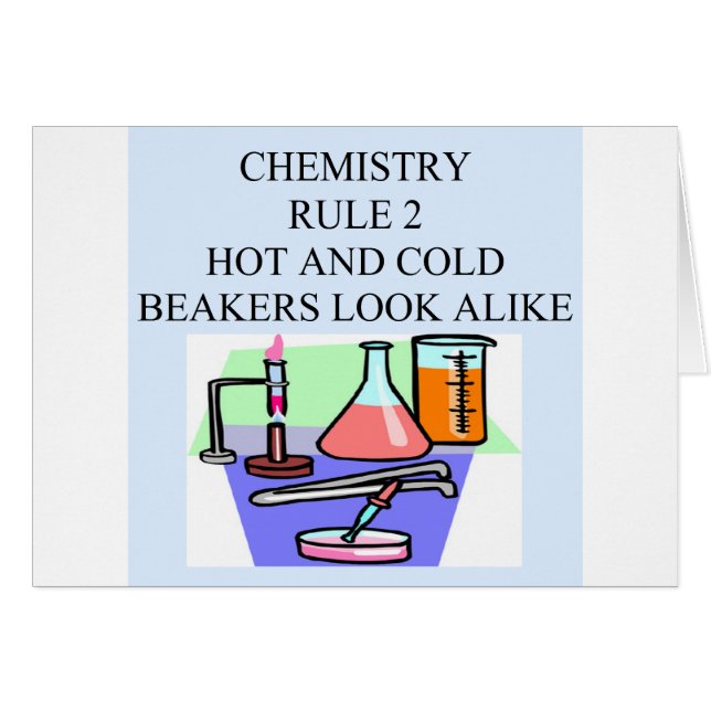 kemi härskar 2 hälsningskort (Framsidan Horizontal)