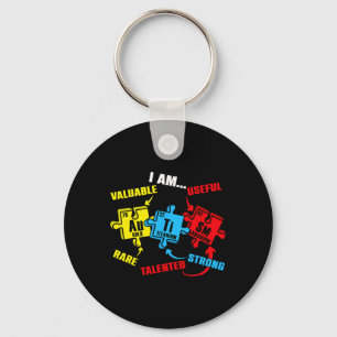 Kemi Inslag Periodic Bord Puzzle Autism Aw Nyckelring