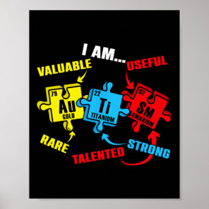 Kemi Inslag Periodic Bord Puzzle Autism Aw Poster