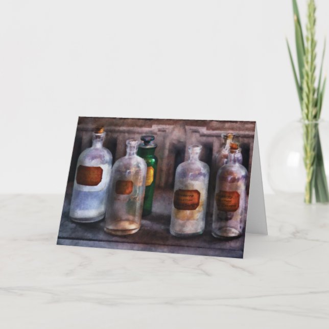 Kemi - mättade lösningar helgkort (Framsida)