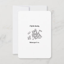 Kemi mellan oss, jag Kärlek dig - Flyttkort