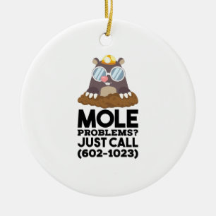 Kemi - Mole Problems Julgransprydnad Keramik