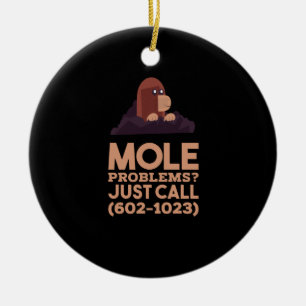 Kemi - Mole Problems Julgransprydnad Keramik
