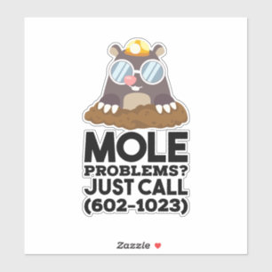 Kemi - Mole Problems Klistermärken
