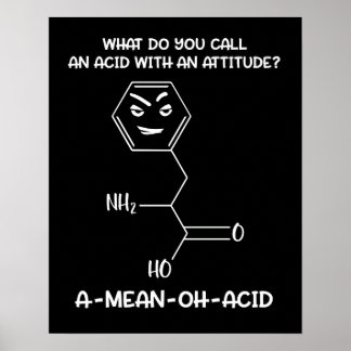 Kemi Science Acid Attitude A-Elak-Oh-Acid Poster