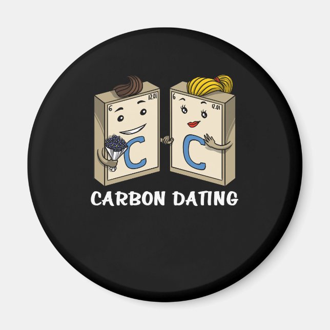 Kemi Science Funny Carbon Dating Joke Magnet (Framsidan)