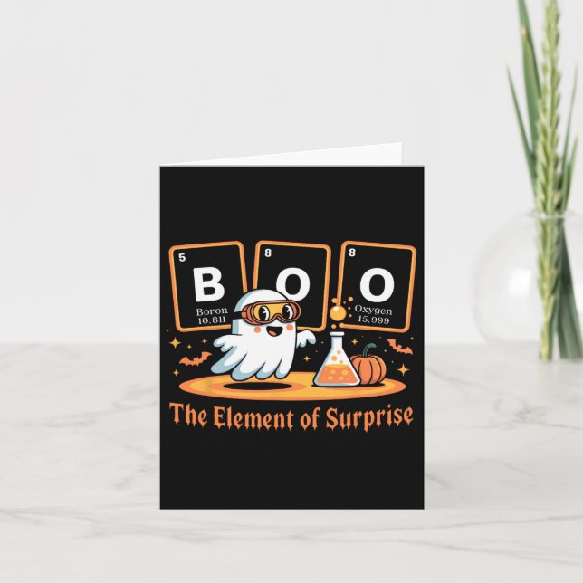 Kemibö Det Oväntade Elementet Söt Kemist Kort (Framsida)