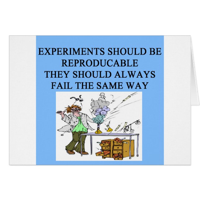 kemiexperiment hälsningskort (Framsidan Horizontal)