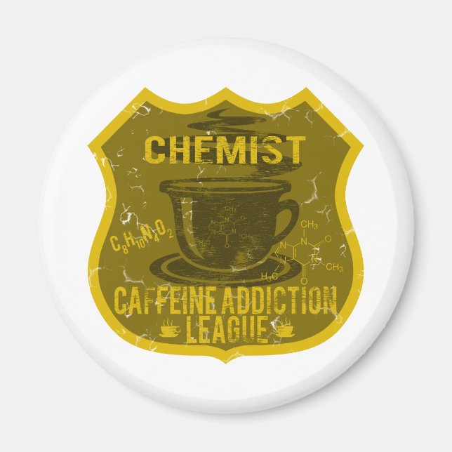 Kemiförbundet Caffeine Addence League Magnet (Framsidan)