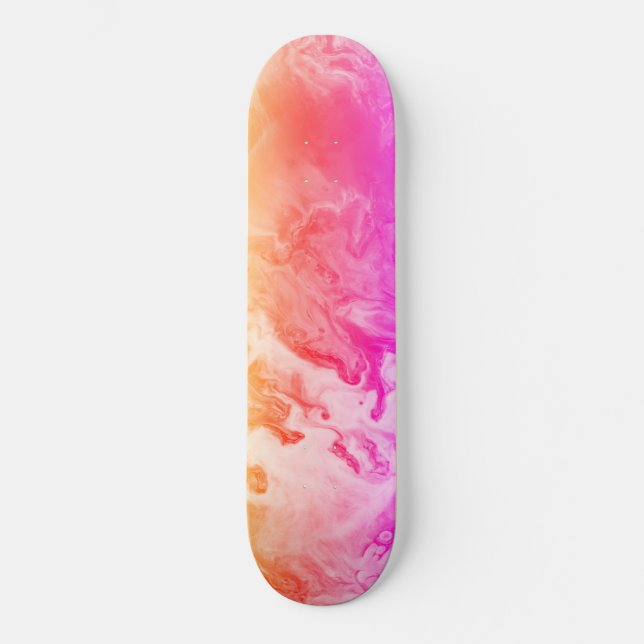 Kemikalie 6 Rosa Mini Skateboard Bräda 18,5 Cm (Framsida)