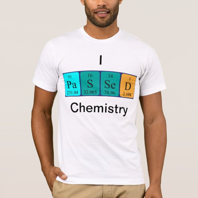 Kemikalie, återkommande bord namn-skjorta t shirt (Framsida)