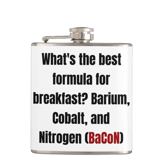 Kemikalie Bacon Pun Pappa Joke Science Funny Fickplunta (Framsidan)