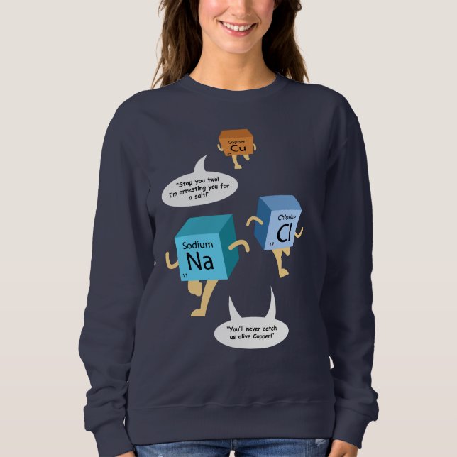 Kemikalie Inslag Science Teacher Birthday Gag T Shirt (Framsida)
