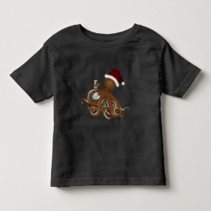 Kemikalie Octopus i jultomten Steampunk jul T Shirt