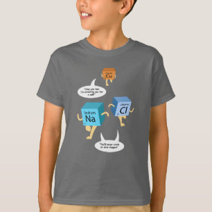 Kemikalie Periodic Bord Inslag Science Gag T Shirt