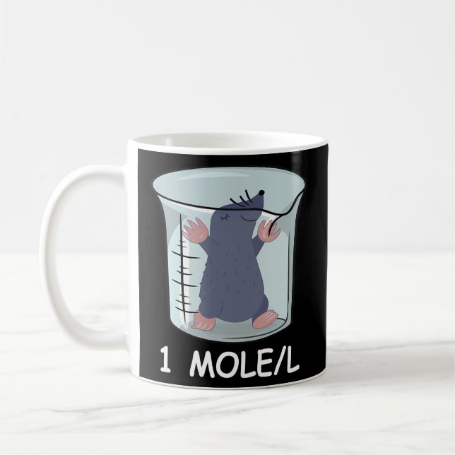 Kemikalie Studenter Teacher Science Mole Kaffemugg (Vänster)