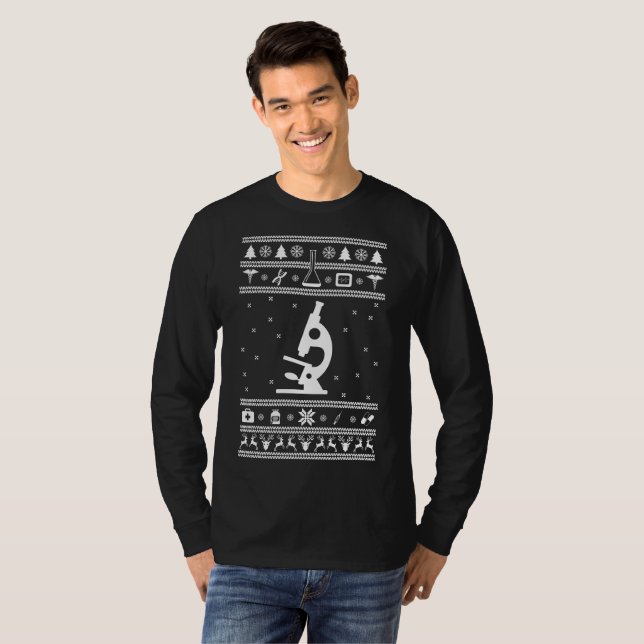 Kemikalie Ugly jul Sweater Tee Shirt (Hel framsida)