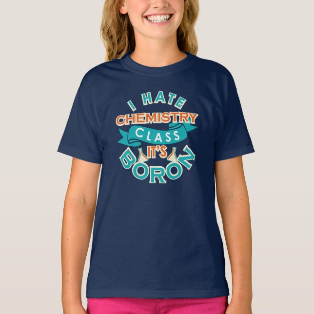 Kemikalieklass är Boron Science Gag T Shirt (Framsida)
