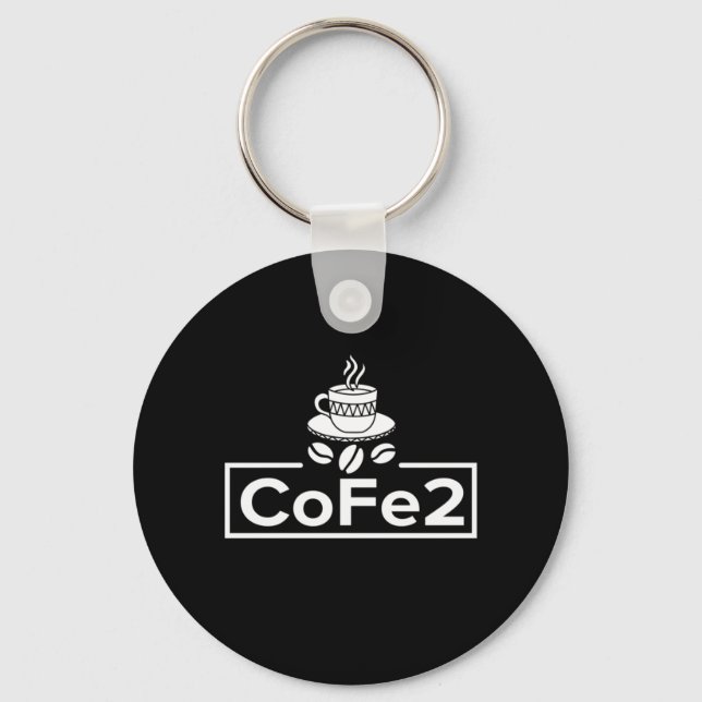 Kemikalielärare Älskare Coffee Nyckelring (Framsida)