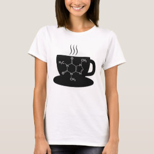 Kemikaliemisk koffeinmolekyl t shirt