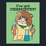 Kemikalien Guinea Gris Science Lab Poster<br><div class="desc">Vetenskapsmannen i Cute guinea,  som bär skyddsglasögon med mikropipett,  bägare och provrör i skollabbet för lärare,  studenter och forskare.</div>