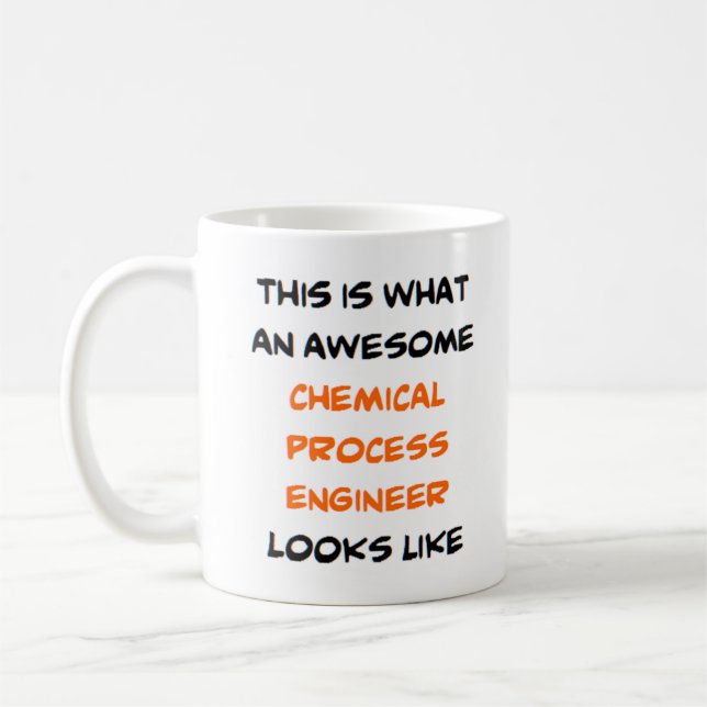 Kemikalien processaa ingenjör, fantastisk kaffemugg (Vänster)