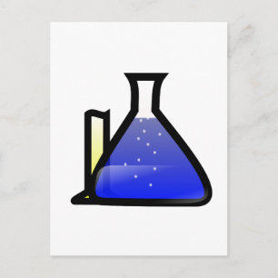 Kemikalier Beakers Vykort