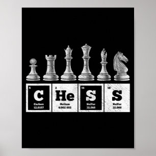 Kemikalier från lustiga schackspelare, giftig peri poster