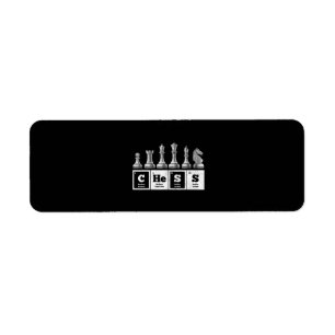Kemikalier från lustiga schackspelare, giftig peri returadress etikett
