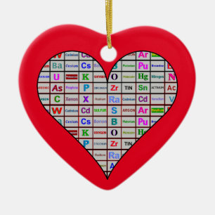 Kemikalier Heart Inslag Julgransprydnad Keramik