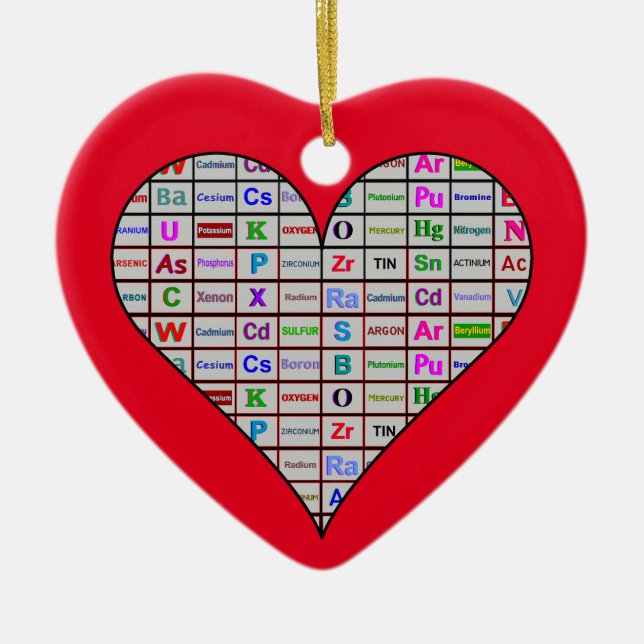 Kemikalier Heart Inslag Julgransprydnad Keramik (Framsidan)