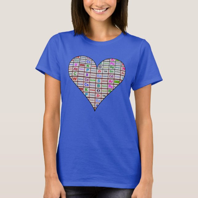 Kemikalier Heart Inslag T Shirt (Framsida)