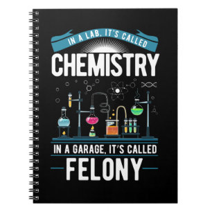 Kemikalier Humor Manar Women Funny Chemist Anteckningsbok