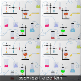 Kemikalietekniska testtuber Lab School Subjekt Kakelplatta