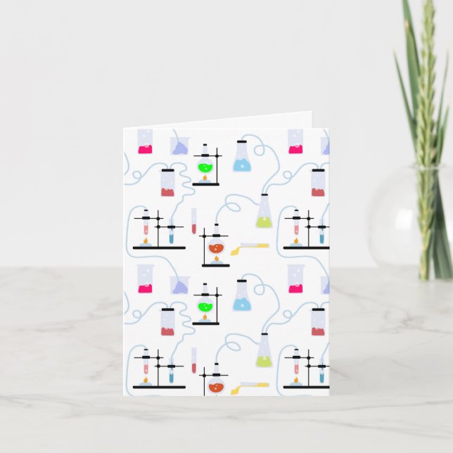 Kemikalietekniska testtuber Lab School Subjekt Kort (Framsida)