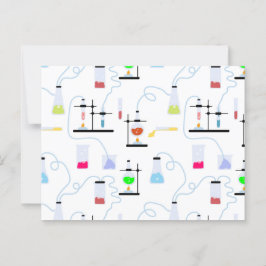 Kemikalietekniska testtuber Lab School Subjekt Vykort