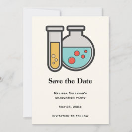 Kemikalietestub och bägare Studenten Spara Datumet