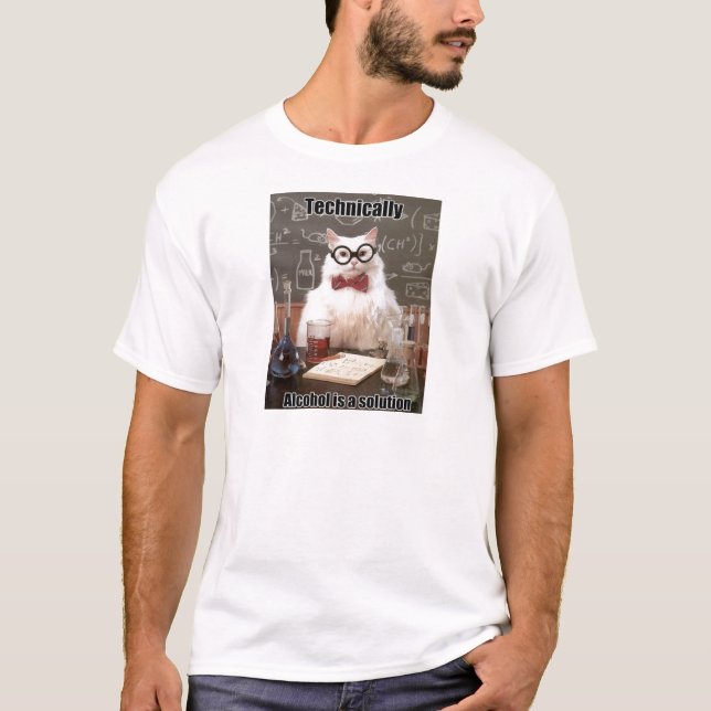KemikattMeme alkohol T-shirt (Framsida)