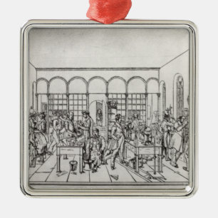 Kemilaboratorium av Baron Justus von Liebig Julgransprydnad Metall