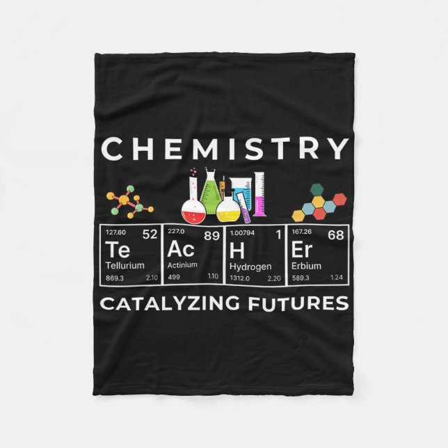 Kemilärare Catalyst Educator Periodic Bord Fleecefilt (Framsidan)