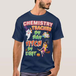 Kemilärare per dag på kvällstid i natt Halloween H T Shirt