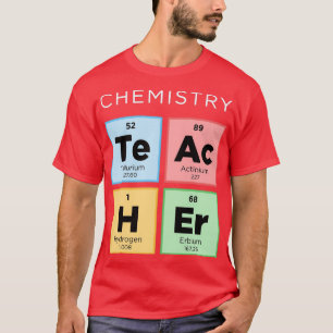 Kemilärare Periodic Bord i Inslag Scien T Shirt