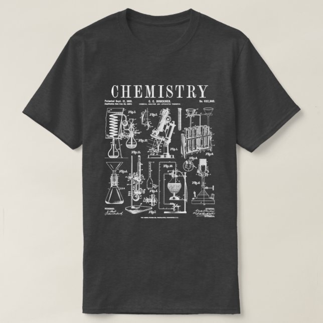 Kemilärare Student Science Laboratory Vinta T Shirt (Design framsida)